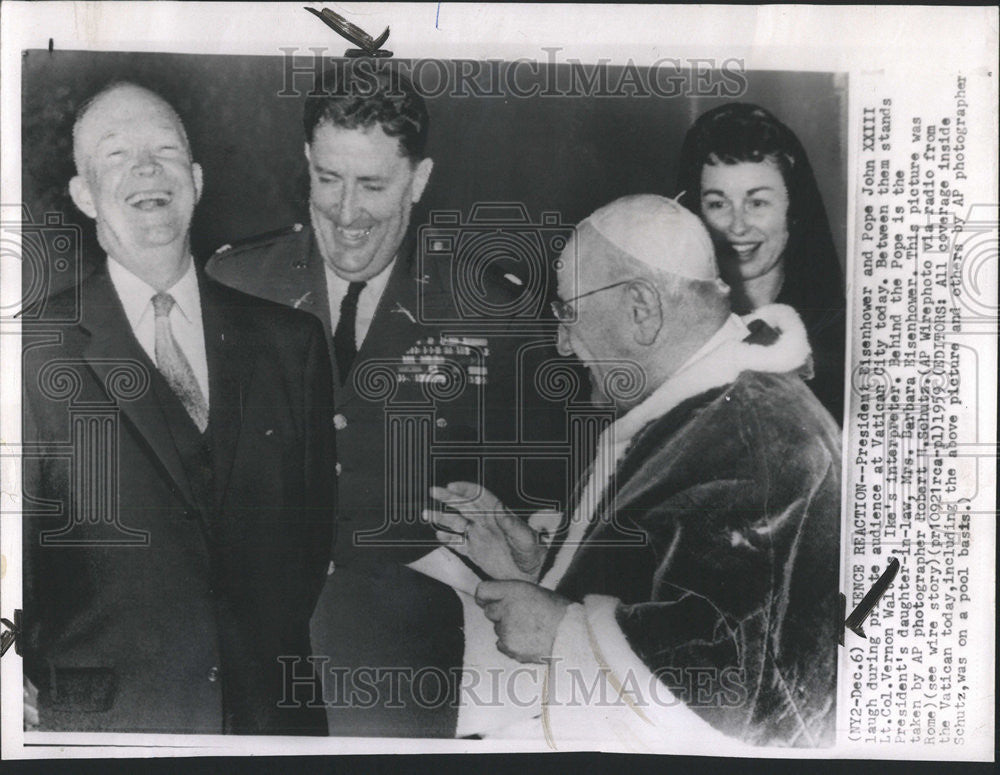 1959 Press Photo Dwight D. Eisenhower President - Historic Images