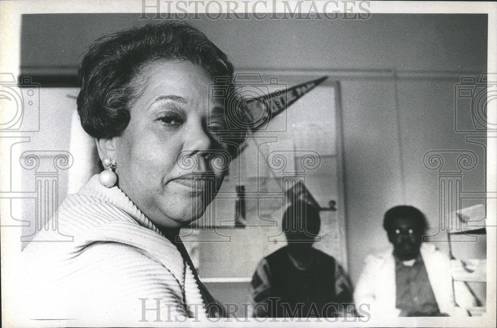 1971 Press Photo Hyde Park High School principal Mrs Anna Kolheim parent cuncil - Historic Images