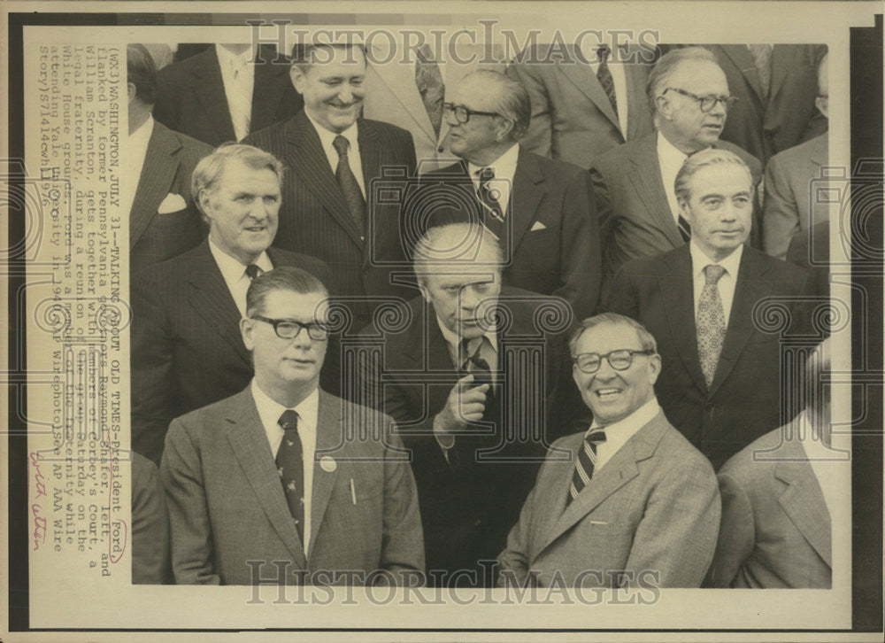 1976 Press Photo President Ford - Historic Images