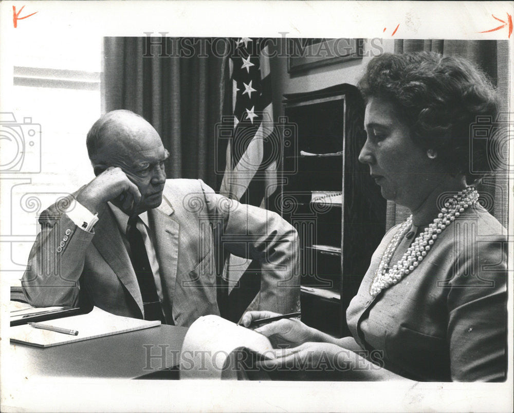 1963 Press Photo United States President Dwight D. Eisenhower - Historic Images