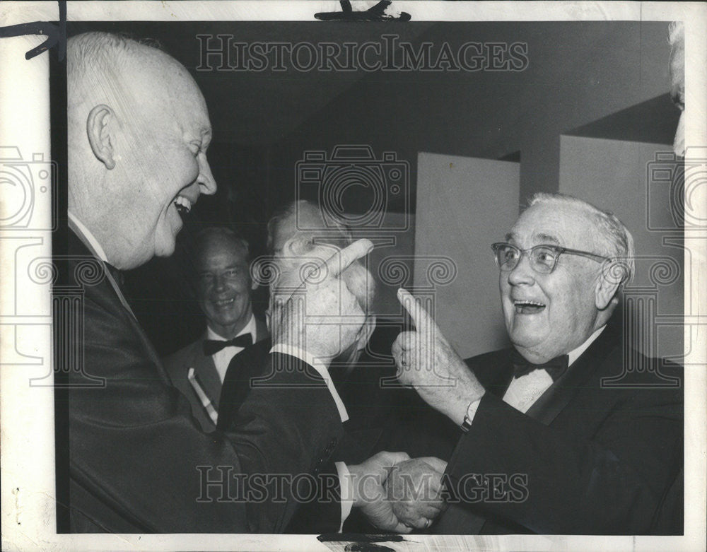 1960 Press Photo Dwight D. Eisenhower President - Historic Images