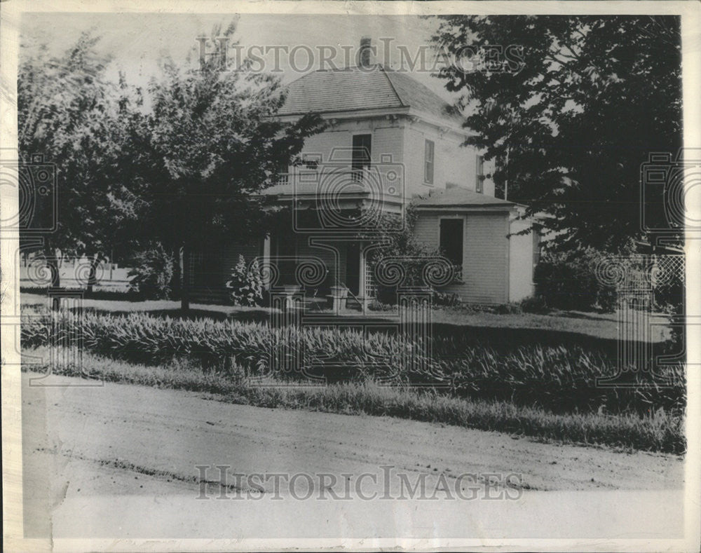 1945 Press Photo Ida Eisenhower home General Army Dwight Eisenhower Abllene - Historic Images