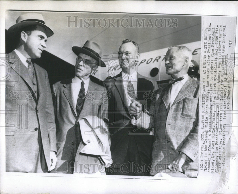 1955 Press Photo John Eisenhower President&#39;s Son &amp; United States Army General - Historic Images