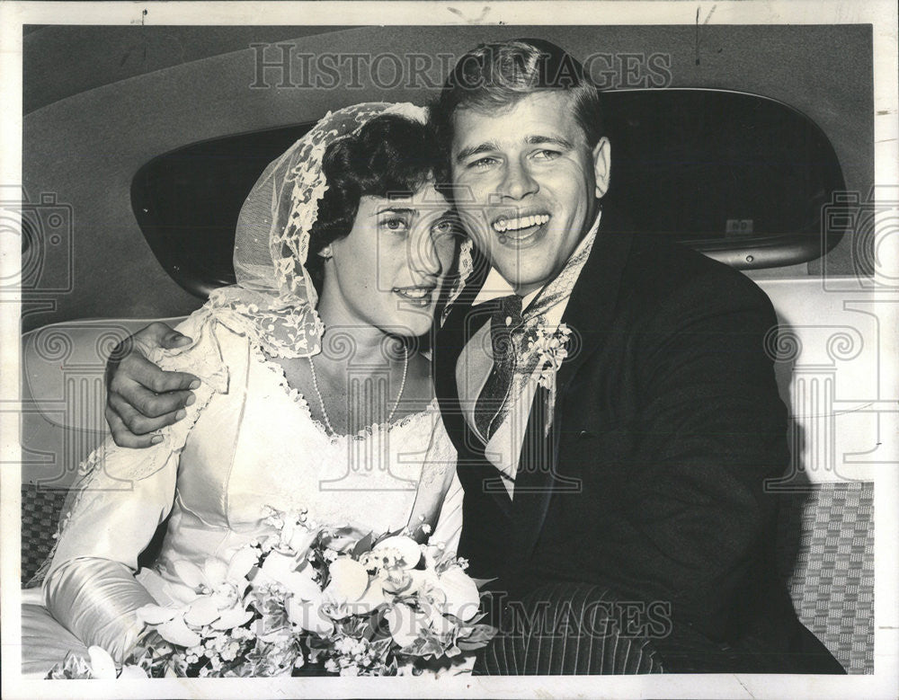 1960 Press Photo Mr. and Mrs. Martin J. Koldyke Wedding - Historic Images