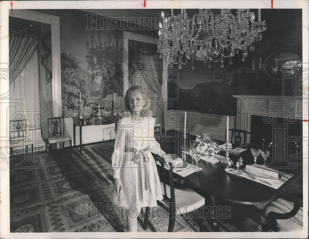 1970 Press Photo Tricia Nixon White House conduct home privacy CBS TV Guided - Historic Images