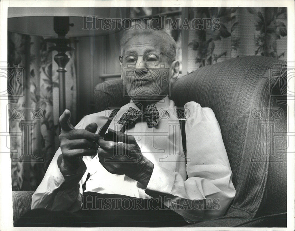 1965 Press Photo Michael J. Corrigan being Interviewed by St Talbott - Historic Images