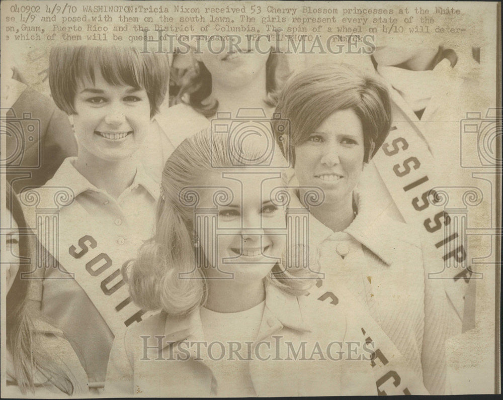 1970 Press Photo Patricia Nixon White House Lawn - Historic Images