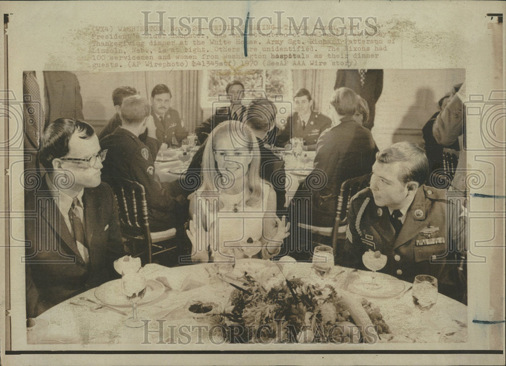 1970 Press Photo Tricia Nixon President Nixon Daughter - Historic Images