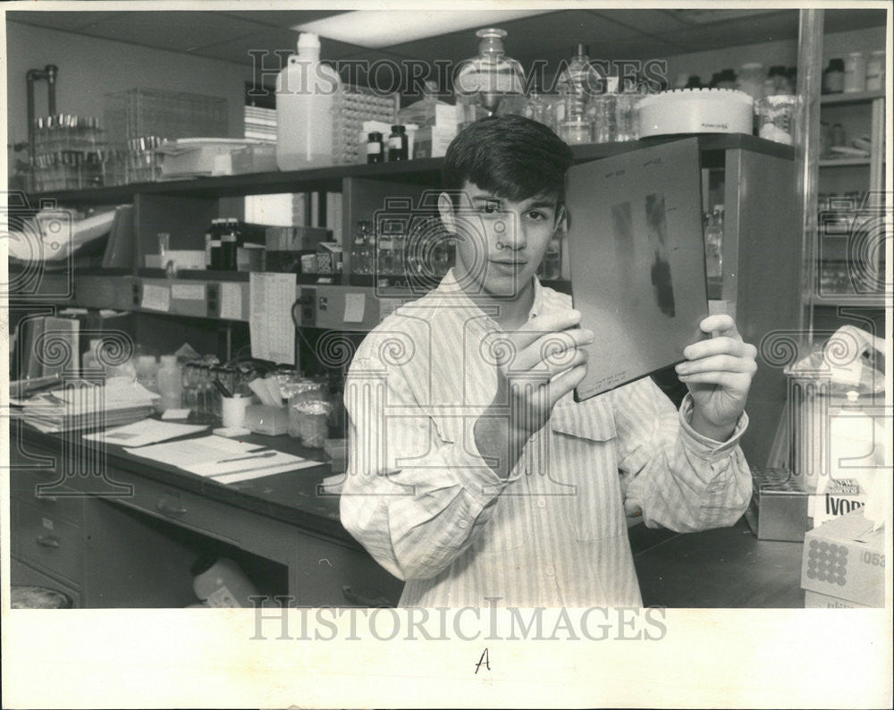 1988 Press Photo Benjamin Abella Westinghouse Science Talent Search finalist - Historic Images