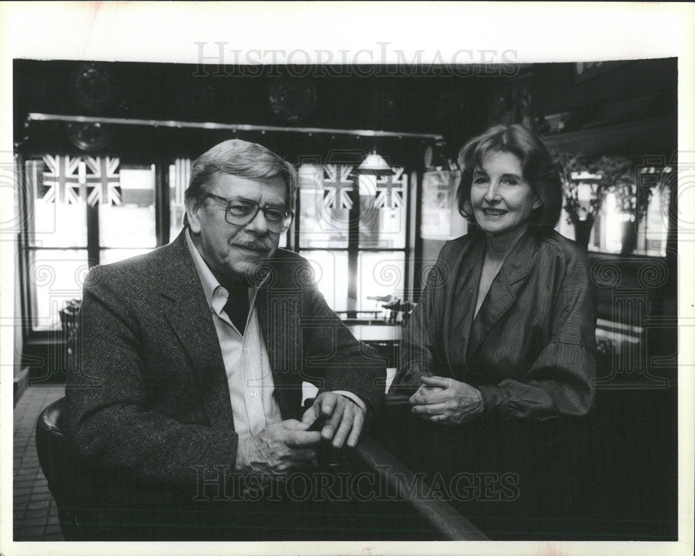 1985 Press Photo John Cordwell Justine Cordwell Restaurant Owners Red Lion Pub - Historic Images