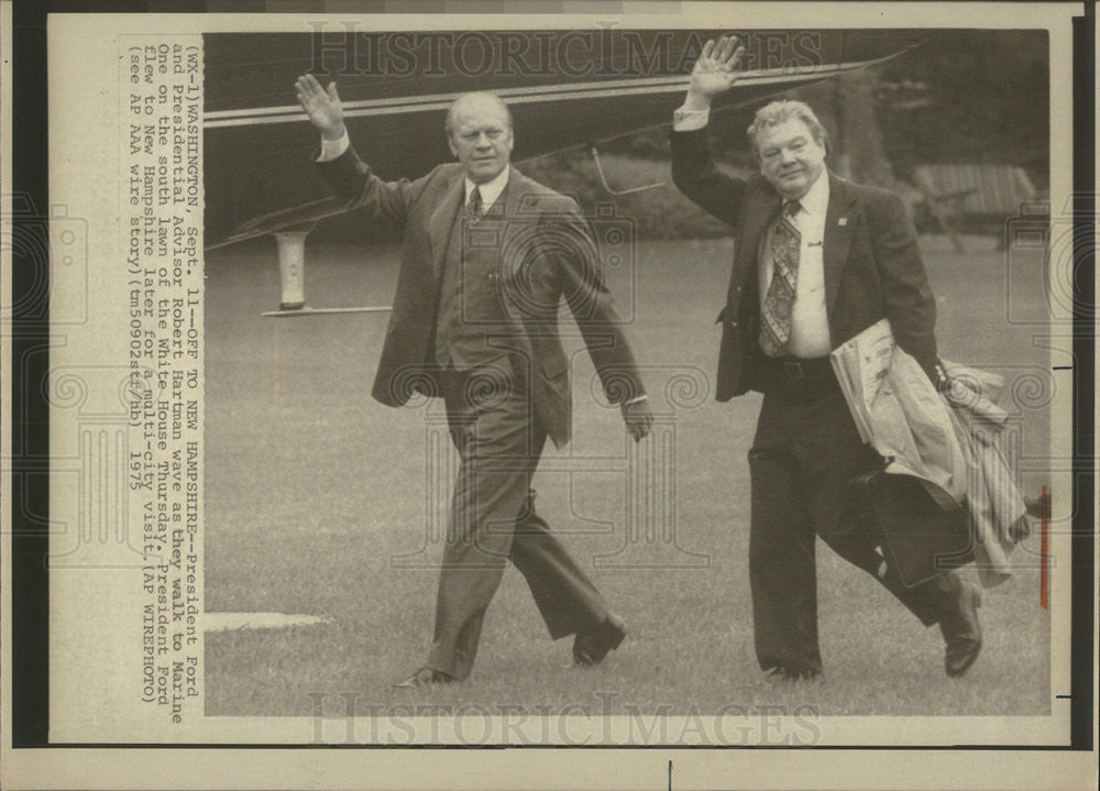 1975 Press Photo Gerald R Ford President - Historic Images