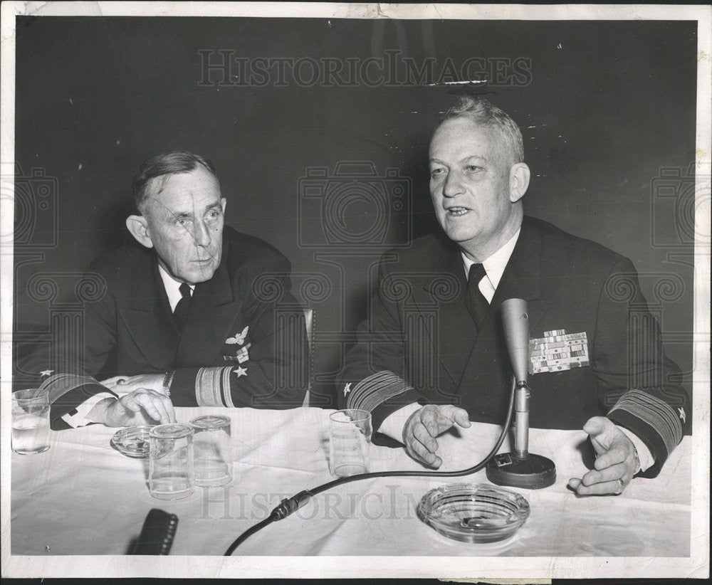 1955 Press Photo Adm. Arleigh Brike - Historic Images