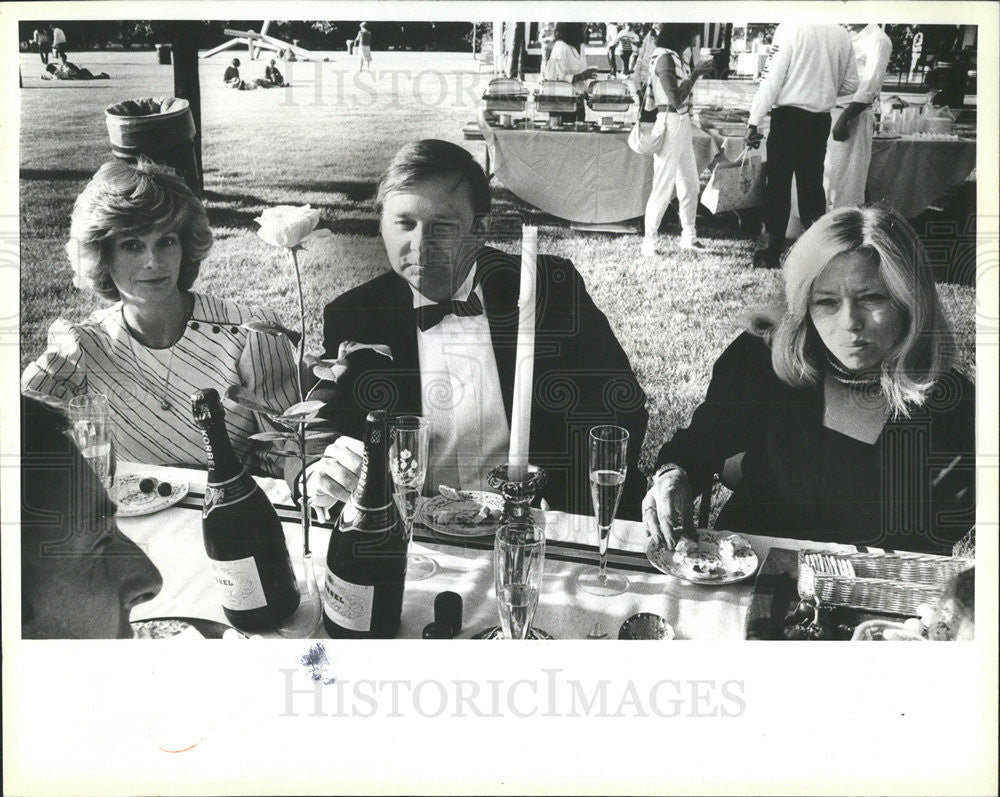 1984 Press Photo Raymond Buck Commodities Trader Ravinia Chciago - Historic Images
