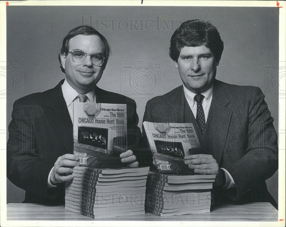 1989 Press Photo Chicago House Hunt Book Authors Gary S. Meyers &amp; Don DeBat - Historic Images