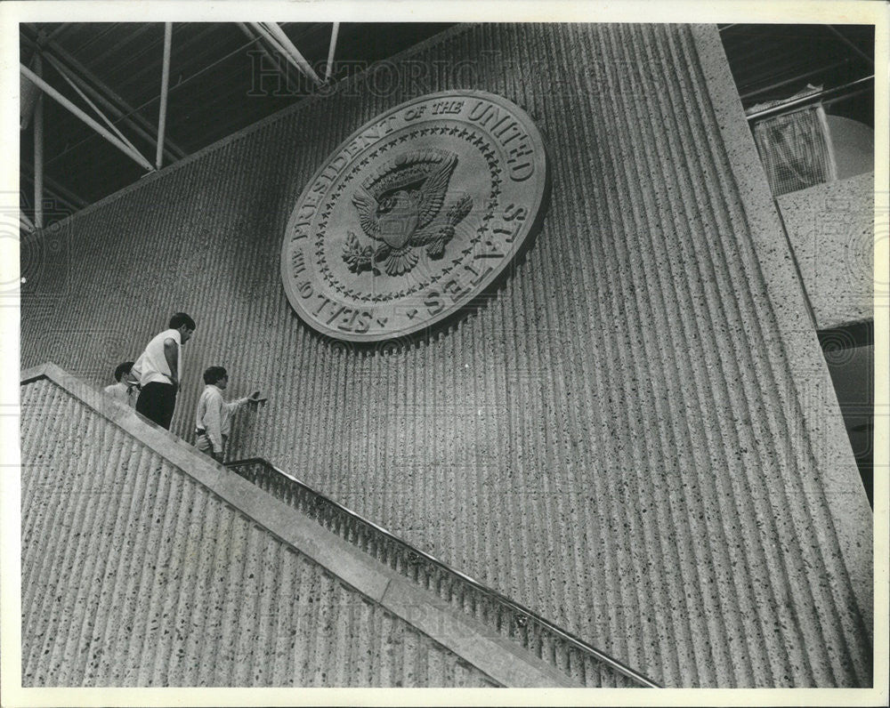 1981 Press Photo Gerald R. Ford Museum Receives Finishing Touches - Historic Images