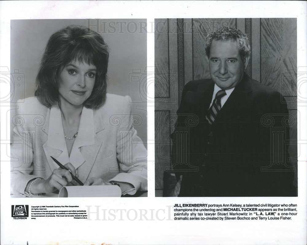 1989 Press Photo Jill Eikenberry Portray Ann Kelsey Talent Civil Litigator Law - Historic Images