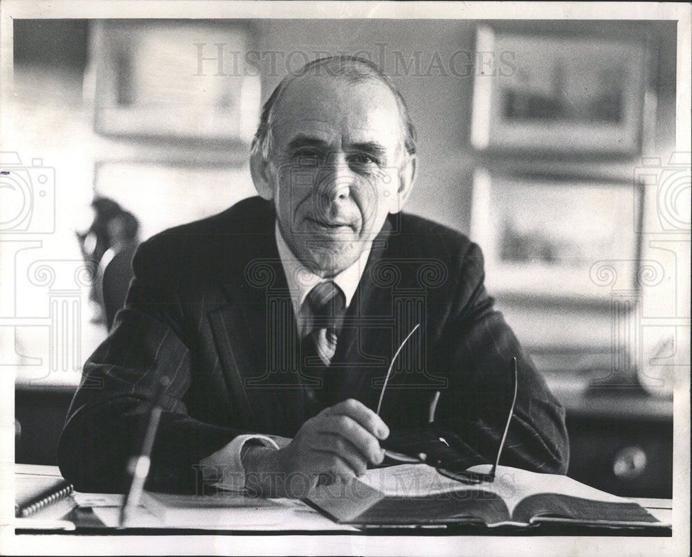 1984 Press Photo Rev Elam Davies Chicago Presbyterian Church Chestnut Michigan - Historic Images