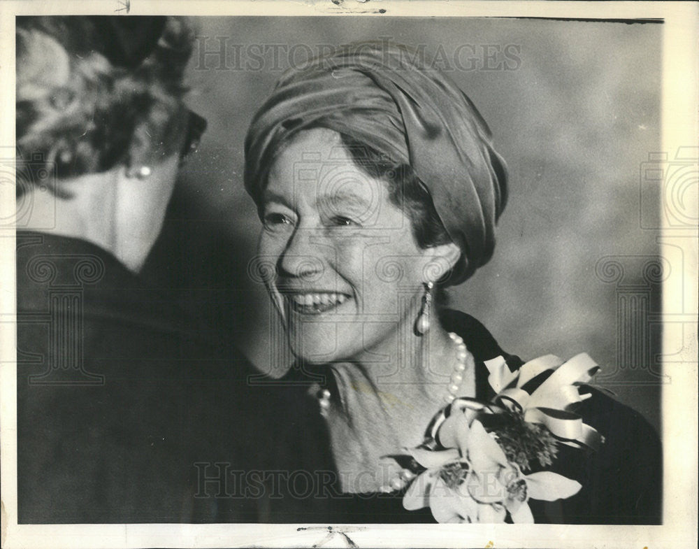 1963 Press Photo Warm Smile Light Face Royal Highness Charlotte Grand Duchess - Historic Images