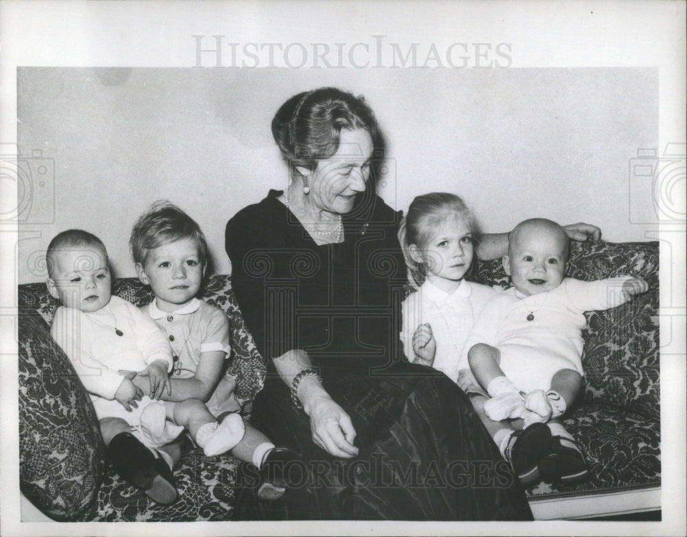 1958 Press Photo Grand Duchess Charlotte of Luxembourg 62nd Birthday - Historic Images