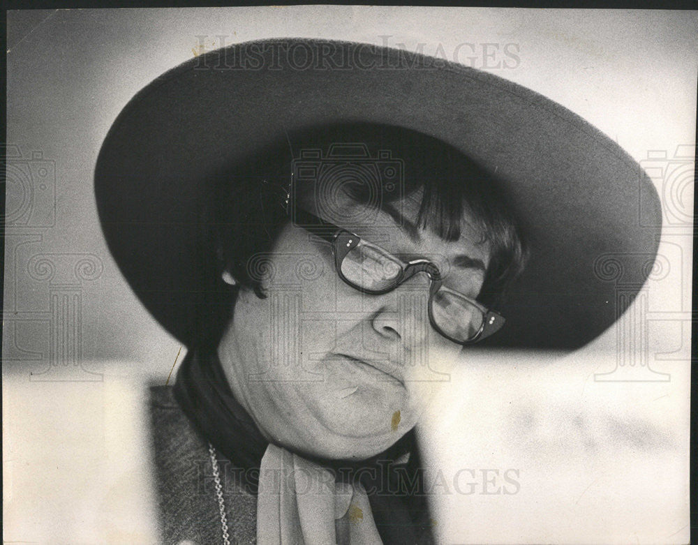 1974 Press Photo Bella Abzug Congresswomen member of the House Bublic Works - Historic Images