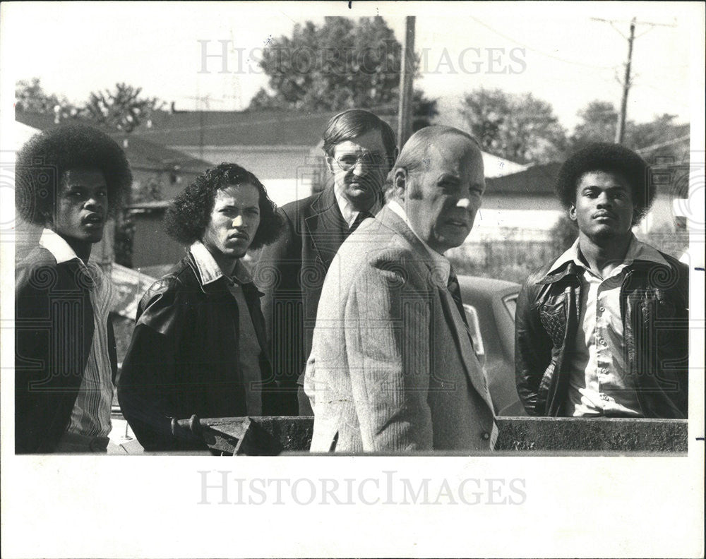 1978 Press Photo Kenneth Adams Willie Roinge Dennis Williams Trail Murder Carol - Historic Images