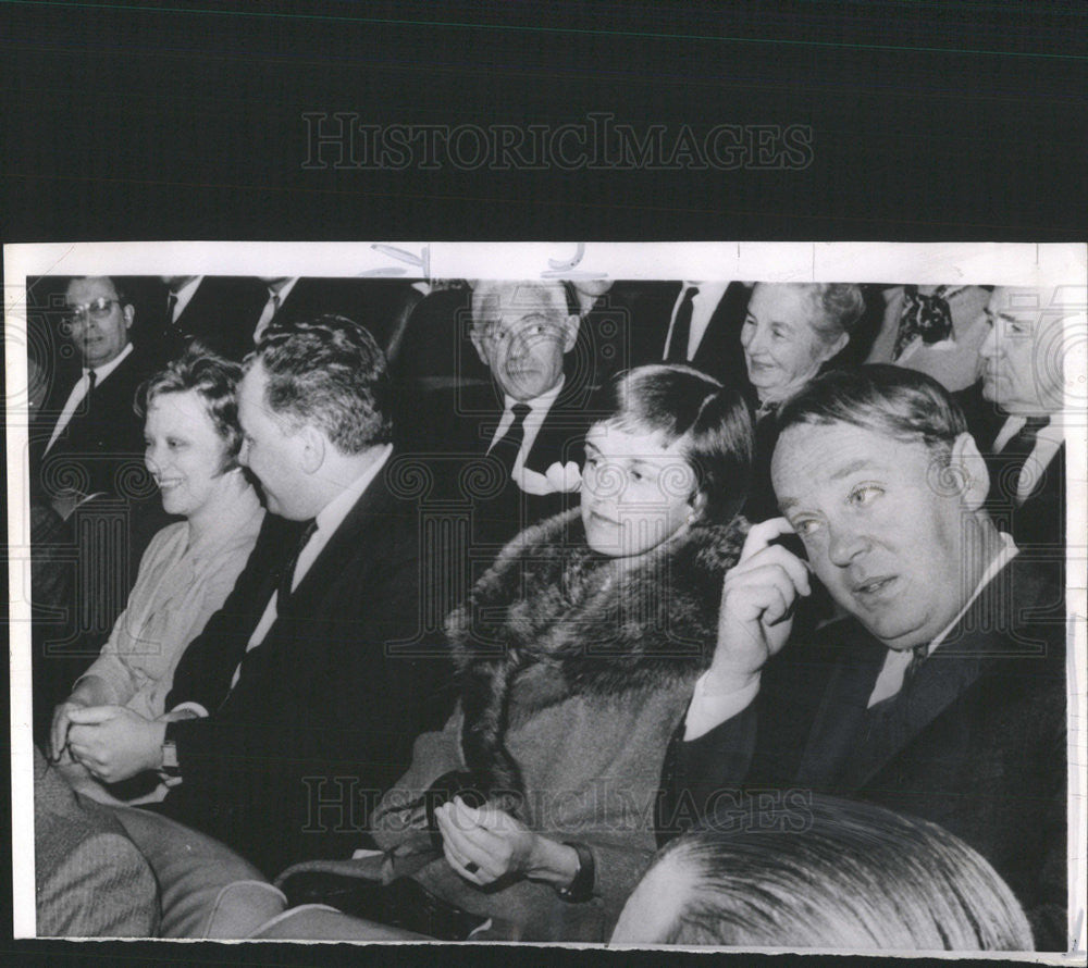 1962 Press Photo Soviet Editor Alexei L. Adzhubei and Mrs. Pierre Salinger - Historic Images