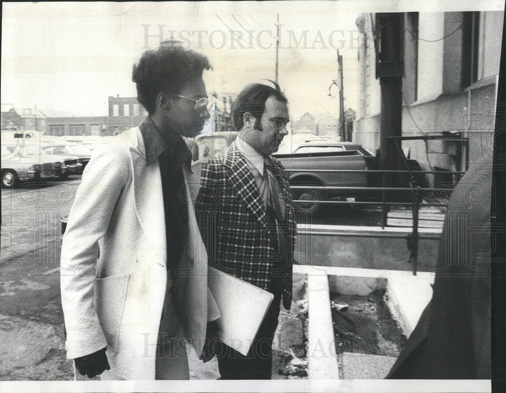 1976 Press Photo Stanley Charleston Darrell Thompson Chicago Bernard Carey - Historic Images