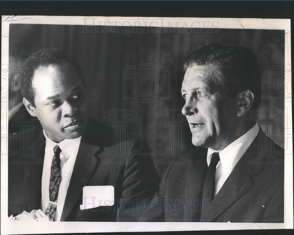 1967 Press Photo RUFUS COOK HYDE PARK-KENWOOD COMMUNITY CONFERENCE - Historic Images