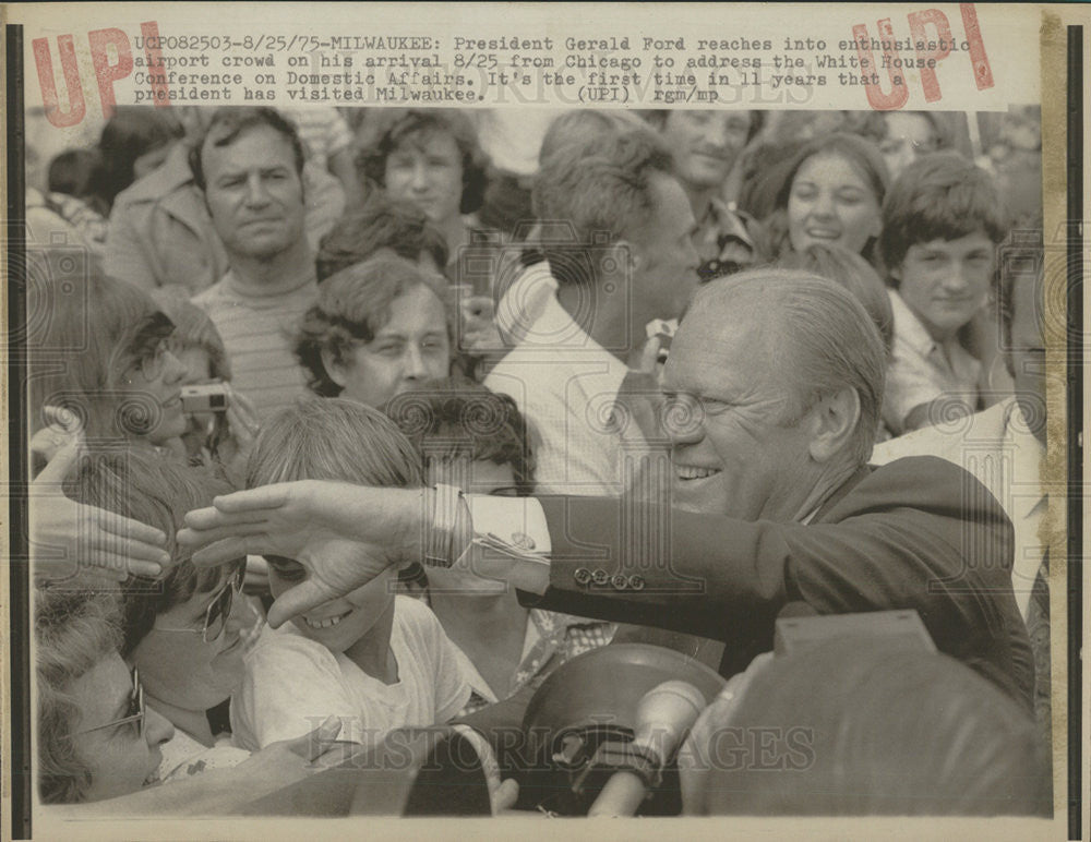 1975 Press Photo GERALD R. FORD PRESIDENT UNITED STATES - Historic Images