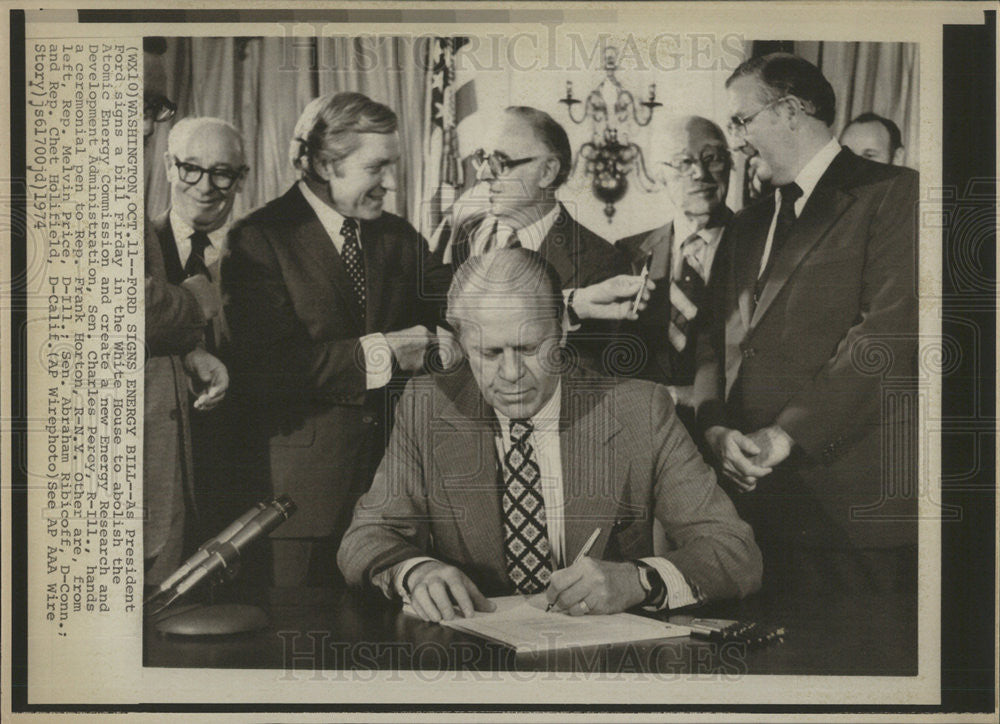 1974 Press Photo GERALD R. FORD PRESIDENT UNITED STATES - Historic Images