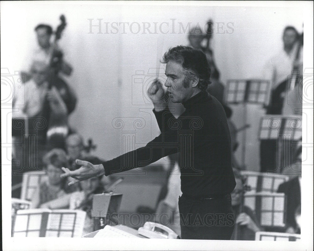 1975 Press Photo Antonio De Almeida Chicago Symphony French Lalo Frank Program - Historic Images