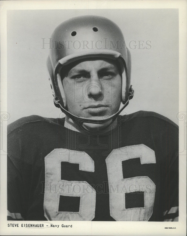 1953 Press Photo Steve Eisenhauer/Navy Guard/Football - Historic Images