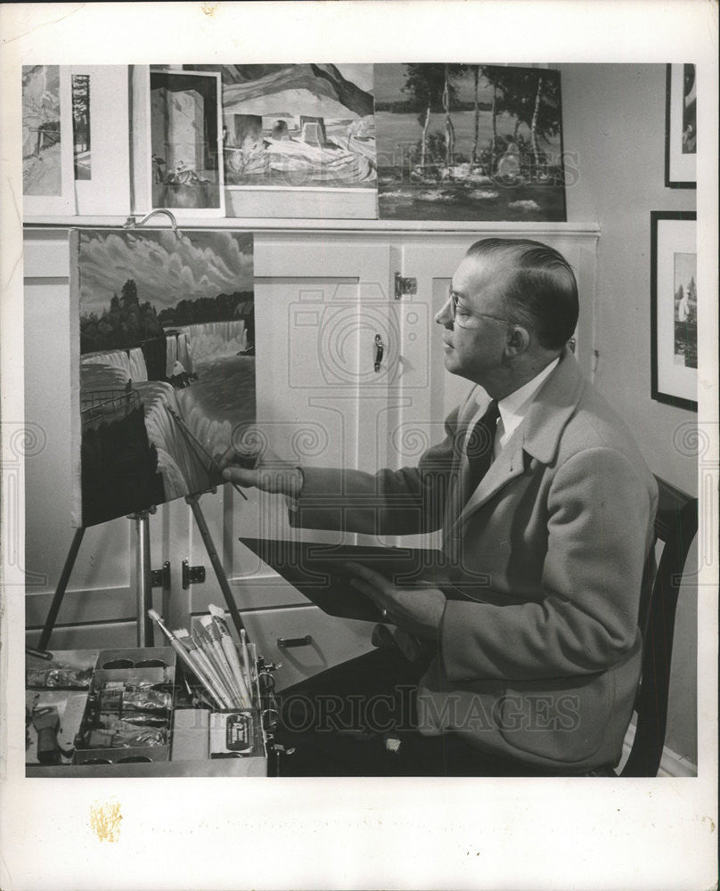 1955 Press Photo Milton S. Eisenshower - Historic Images