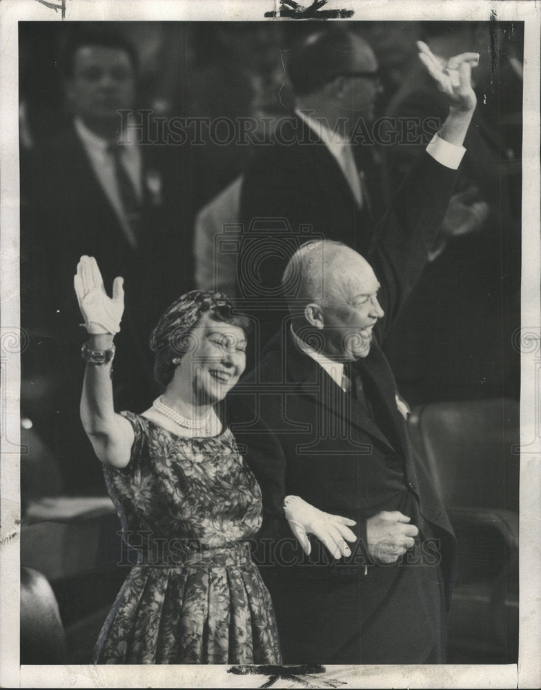 1960 Press Photo Dwight D Eisenhower 1960 Republican National Convention - Historic Images