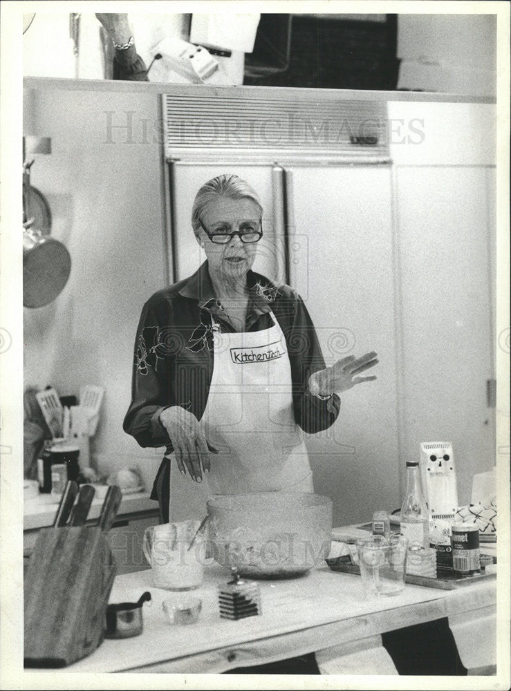 1981 Press Photo Marion Cunningham, author of the Fannie Farmer Cookbook - Historic Images