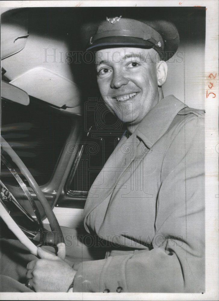 1955 Press Photo John Sheldon Doud Eisenhower President Dwight Mamie Wife Son - Historic Images