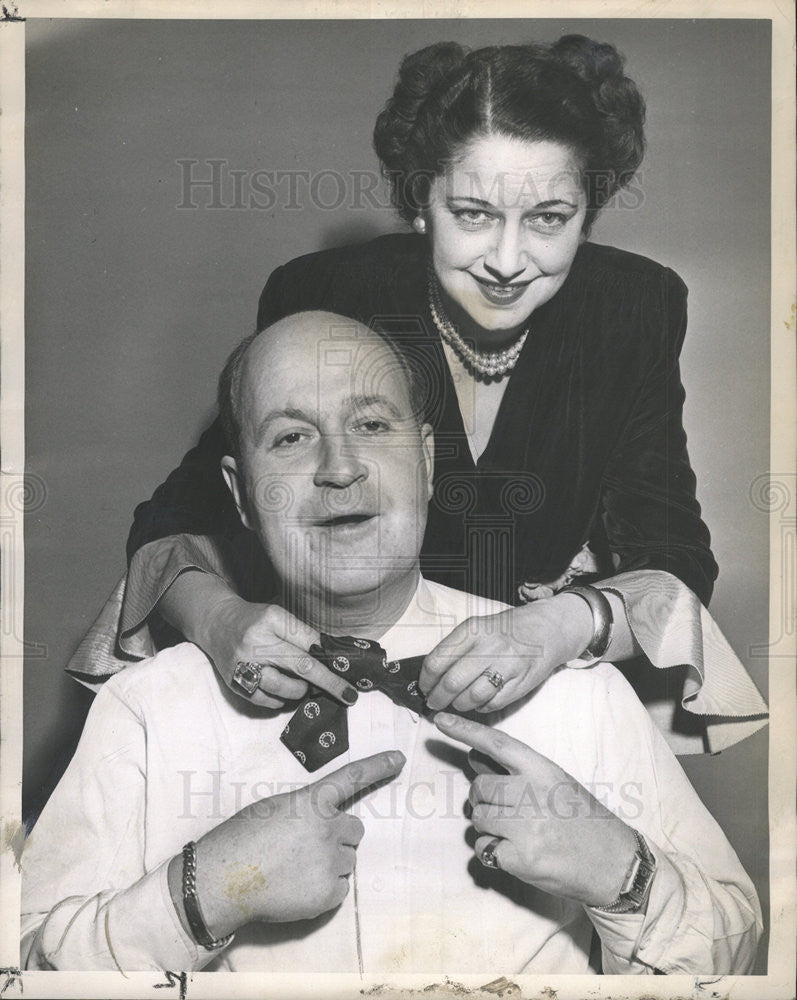 1948 Press Photo Mrs Joe Kelly Husband St Patrick Day Celebrate Special Irish - Historic Images