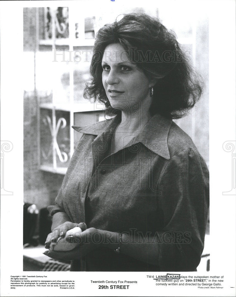 1991 Press Photo Lainie Kazan 29th Street - Historic Images