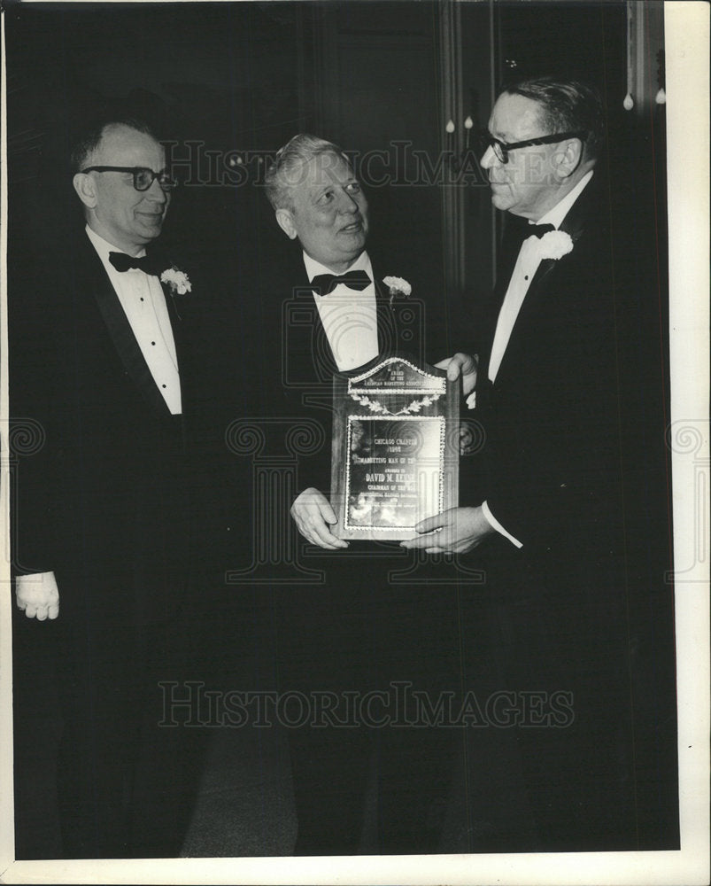 1965 Press Photo David Kennedy "Marketing Man of the Year" - Historic Images