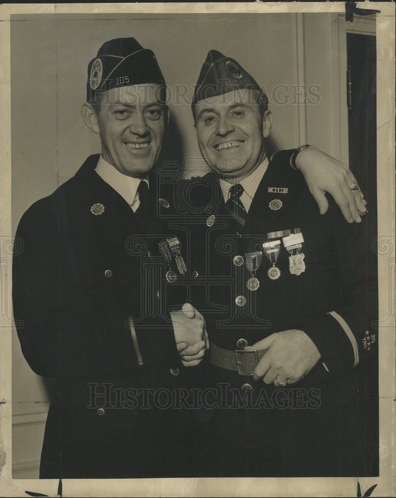 1930 Press Photo Raymond Kelly American Legion national Commander with Edward Ha - Historic Images