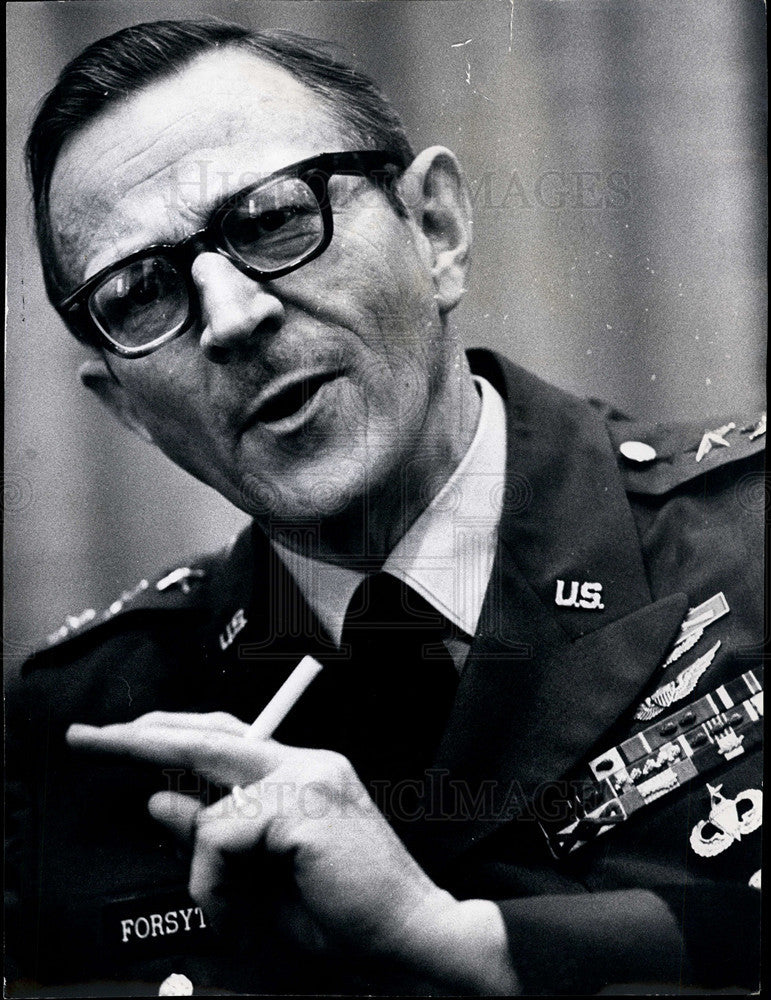 1972 Press Photo Lt Gen George Forsythe Special Assistant to the Sec of Army - Historic Images