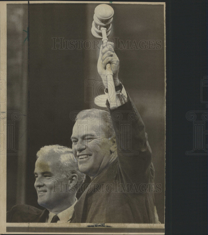 1968 Press Photo Congressman Gerald Ford Michigan Republican National Convention - Historic Images