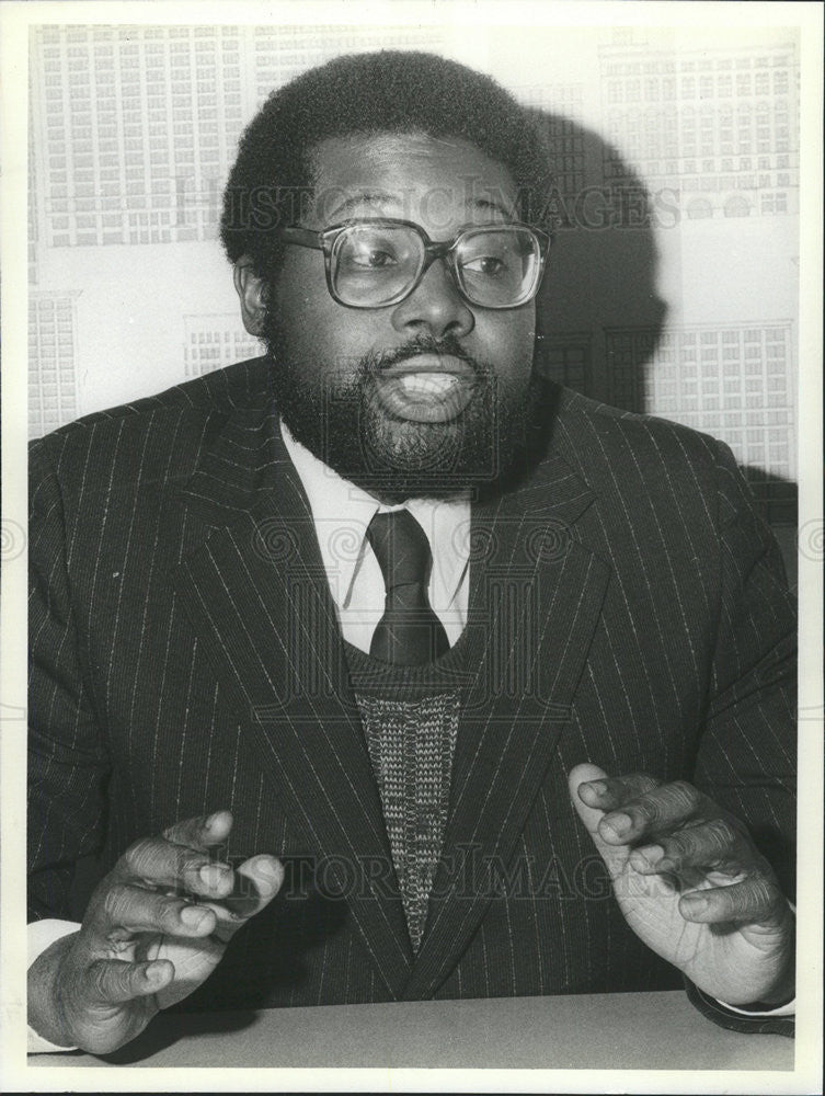 1982 Press Photo Bruce Crosby Candidate Congress Second District - Historic Images