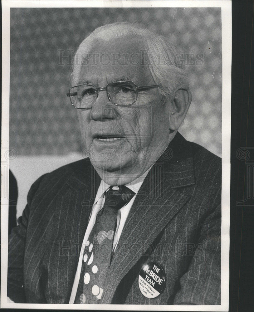 1977 Press Photo I.W. Abel Steel workers President - Historic Images