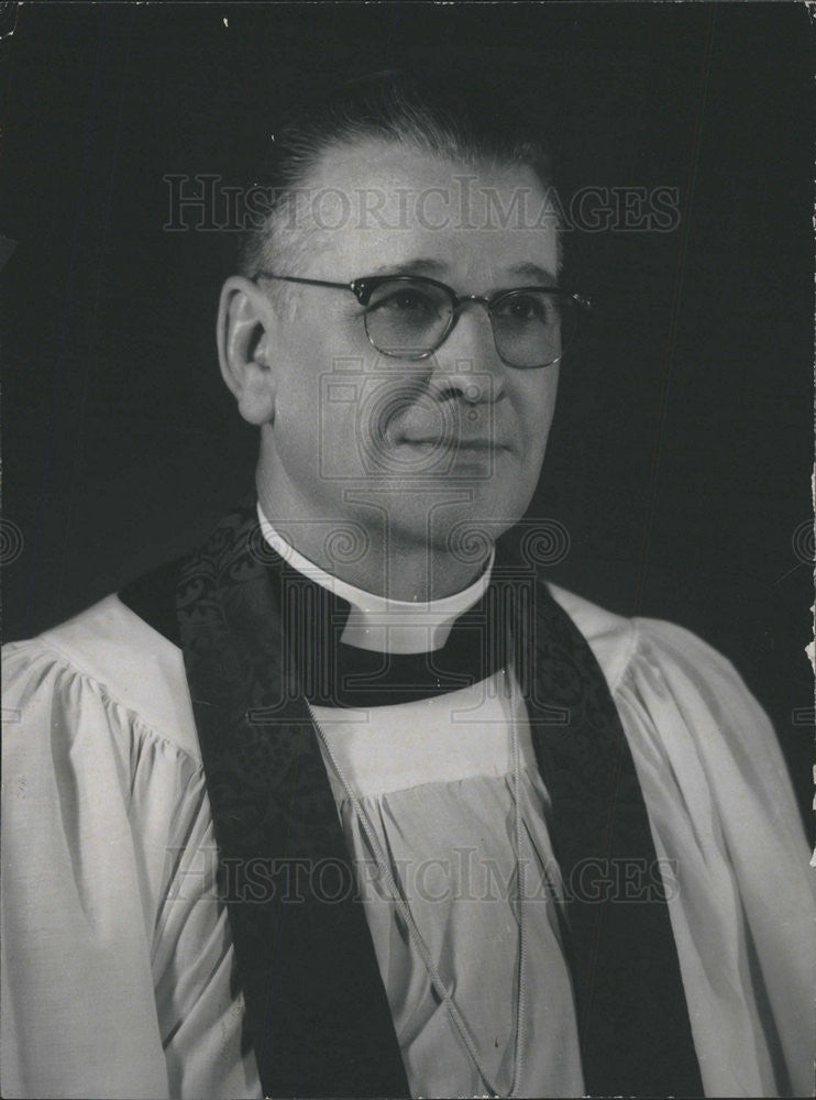 1962 Press Photo CL Abel President Northern Illinois District Lutheran Church - Historic Images