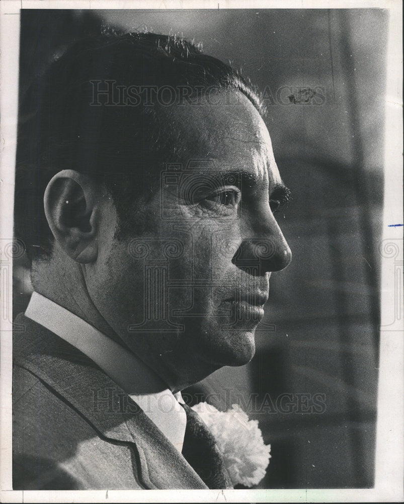 1969 Press Photo Marries Abram Brandies University President Ambassador West - Historic Images