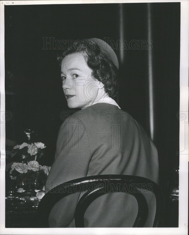 1961 Press Photo Gifted Seamstress Mrs. Taylor L. Kennedy at luncheon - Historic Images