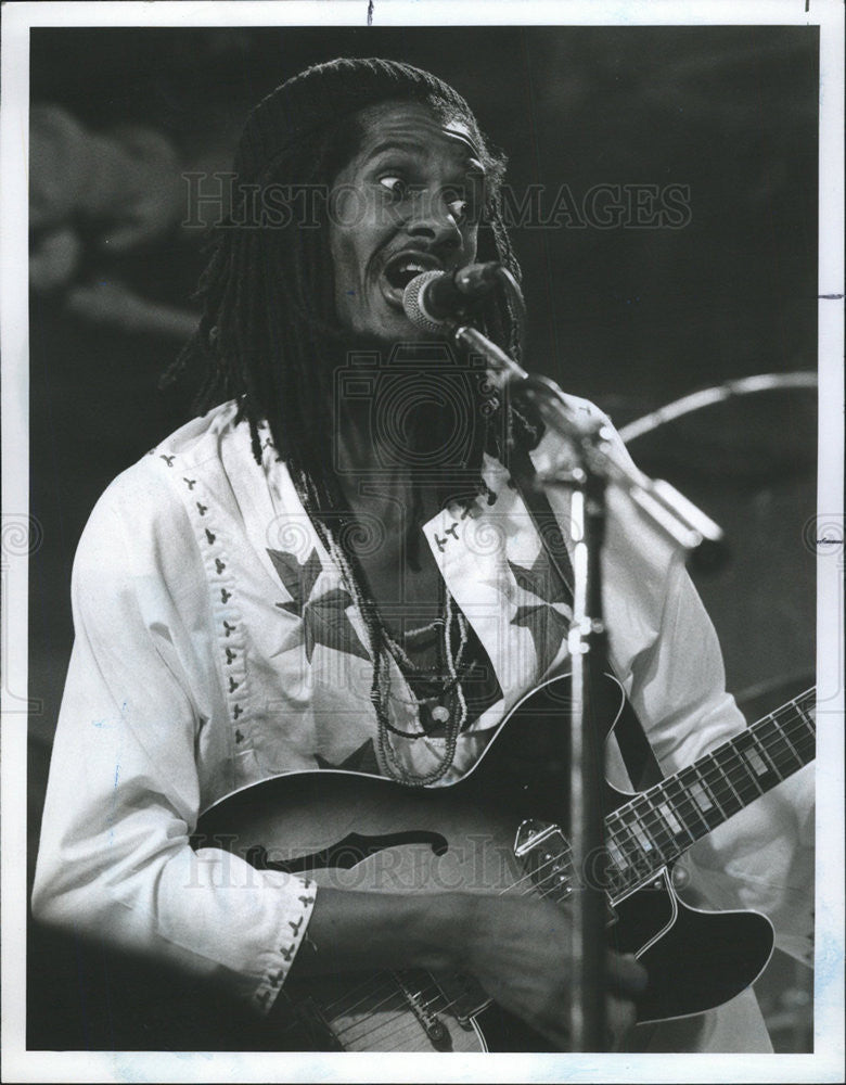 1977 Press Photo Ras Karbi American Guitarist program Now NBC Television Network - Historic Images