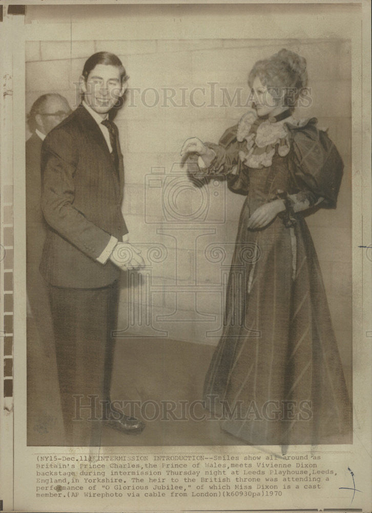 1970 Press Photo Prince Charles & Vivienne Dixon - Historic Images