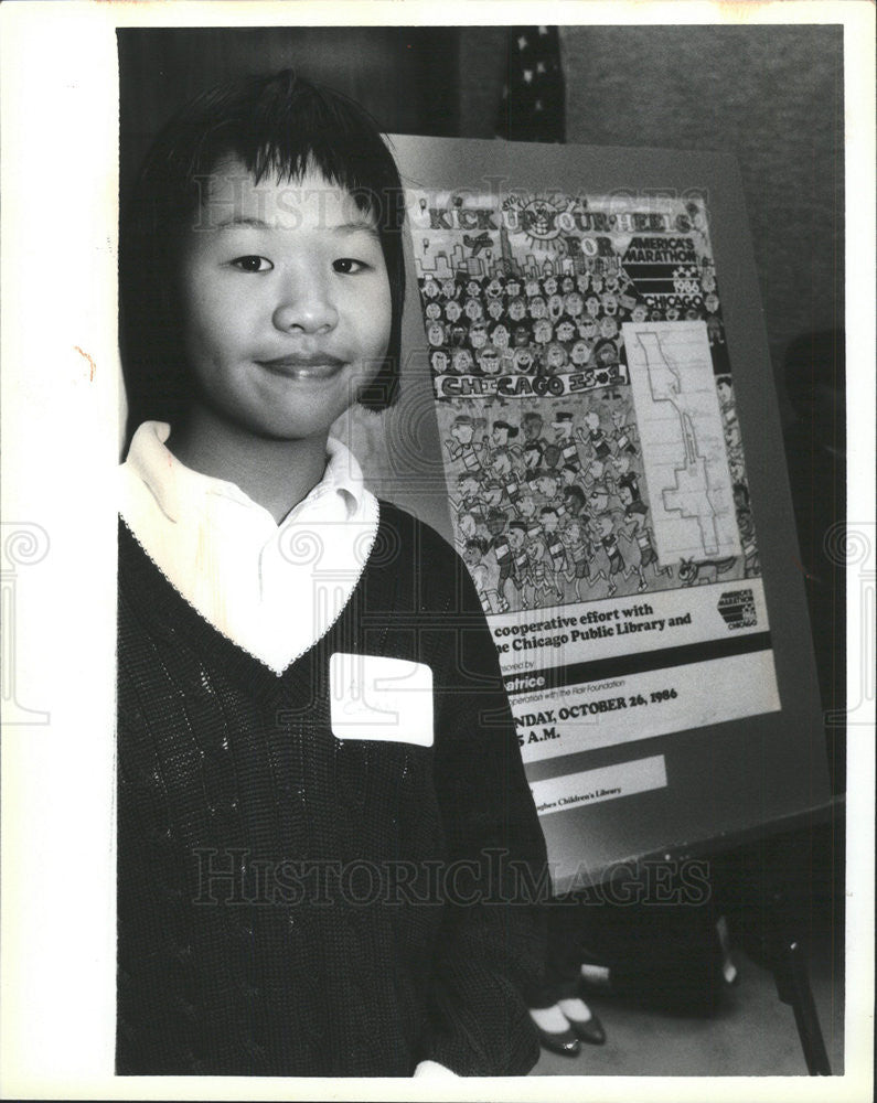 1986 Press Photo Amy Chan is Grand Prize Winner of &quot;Kick up Your Heels&quot; Contest - Historic Images